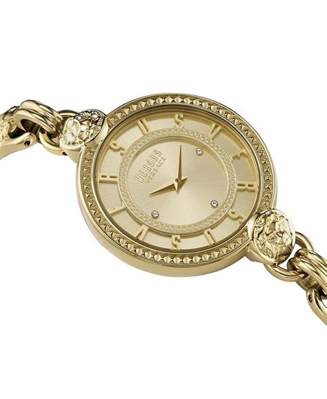 versus versace les docs gold-tone stainless steel ladies quartz watch|versus Versace watches for women.